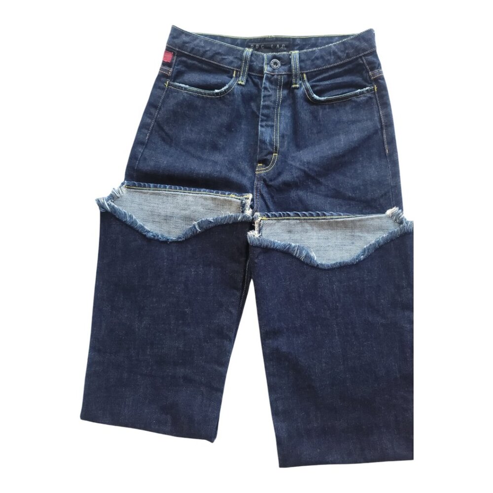 DDC Lab High Rise Jeans Blue Denin 28 Bottom Flare Vintage 90’s New NO Tag.